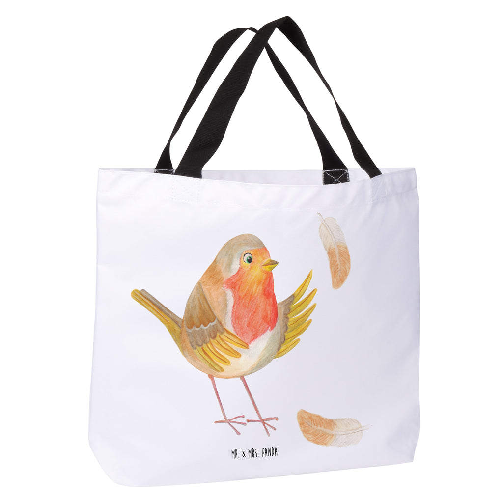 Shopper Rotkehlchen mit Federn Beutel, Einkaufstasche, Tasche, Strandtasche, Einkaufsbeutel, Shopper, Schultasche, Freizeittasche, Tragebeutel, Schulbeutel, Alltagstasche, Tiermotive, Gute Laune, lustige Sprüche, Tiere, What if i fall, Rotkehlchen, Spruch Motivation, Spruch Mut, Vogel, Motivation Sprüche, Motivationsbilder, fliegen