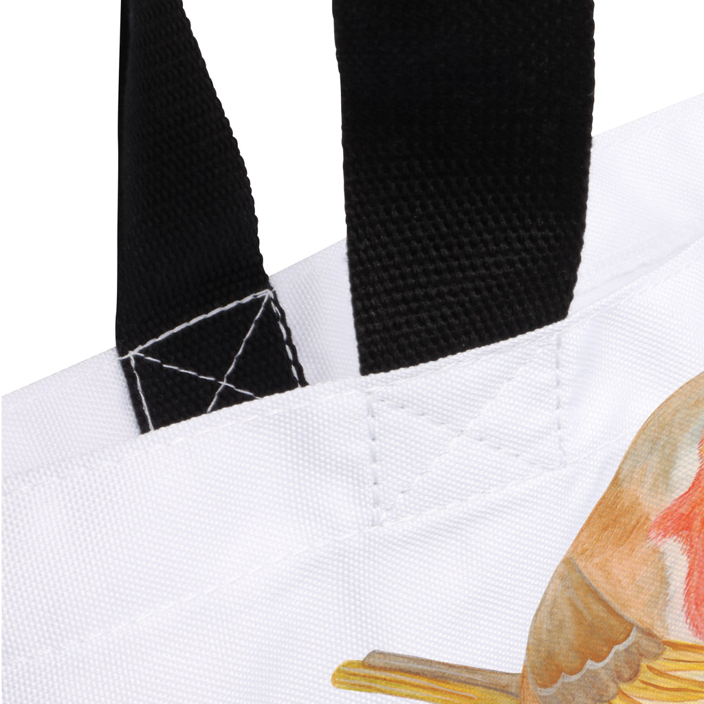 Shopper Rotkehlchen mit Federn Beutel, Einkaufstasche, Tasche, Strandtasche, Einkaufsbeutel, Shopper, Schultasche, Freizeittasche, Tragebeutel, Schulbeutel, Alltagstasche, Tiermotive, Gute Laune, lustige Sprüche, Tiere, What if i fall, Rotkehlchen, Spruch Motivation, Spruch Mut, Vogel, Motivation Sprüche, Motivationsbilder, fliegen