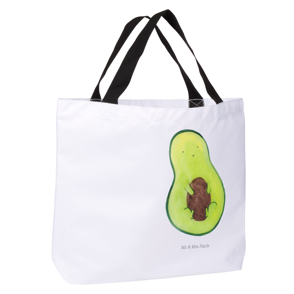 Shopper Avocado mit Kern Beutel, Einkaufstasche, Tasche, Strandtasche, Einkaufsbeutel, Shopper, Schultasche, Freizeittasche, Tragebeutel, Schulbeutel, Alltagstasche, Avocado, Veggie, Vegan, Gesund, Avokado, Avocadokern, Kern, Pflanze, Spruch Leben