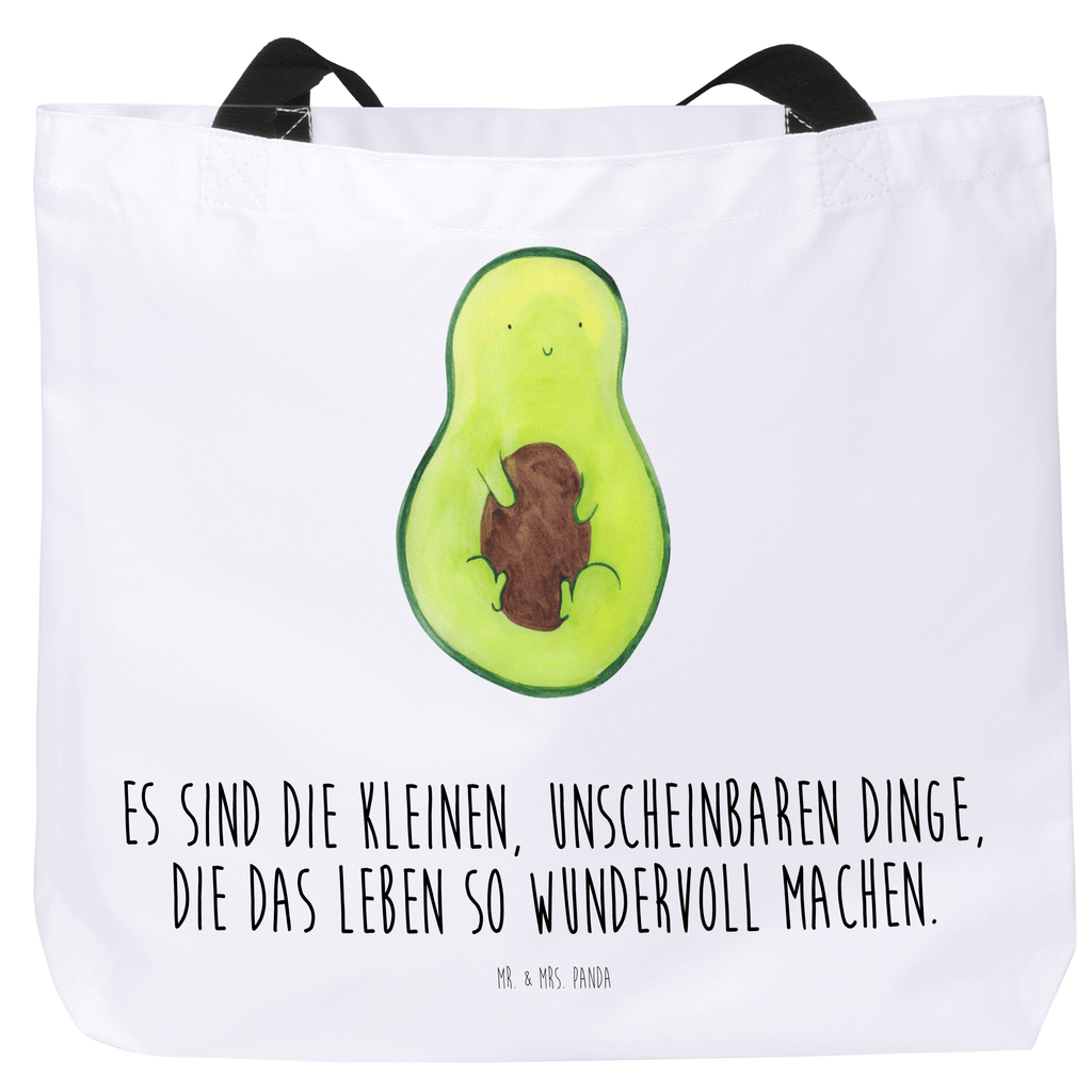 Shopper Avocado mit Kern Beutel, Einkaufstasche, Tasche, Strandtasche, Einkaufsbeutel, Shopper, Schultasche, Freizeittasche, Tragebeutel, Schulbeutel, Alltagstasche, Avocado, Veggie, Vegan, Gesund, Avokado, Avocadokern, Kern, Pflanze, Spruch Leben