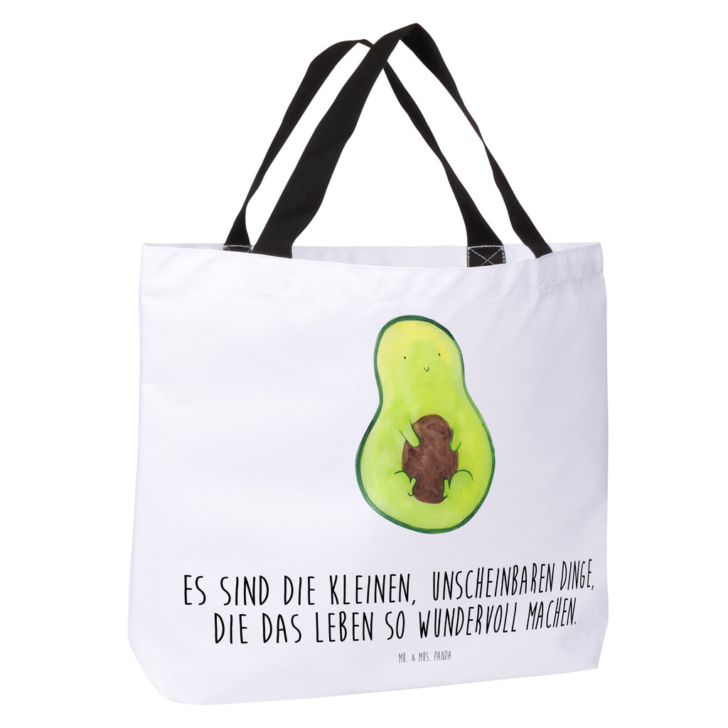 Shopper Avocado mit Kern Beutel, Einkaufstasche, Tasche, Strandtasche, Einkaufsbeutel, Shopper, Schultasche, Freizeittasche, Tragebeutel, Schulbeutel, Alltagstasche, Avocado, Veggie, Vegan, Gesund, Avokado, Avocadokern, Kern, Pflanze, Spruch Leben