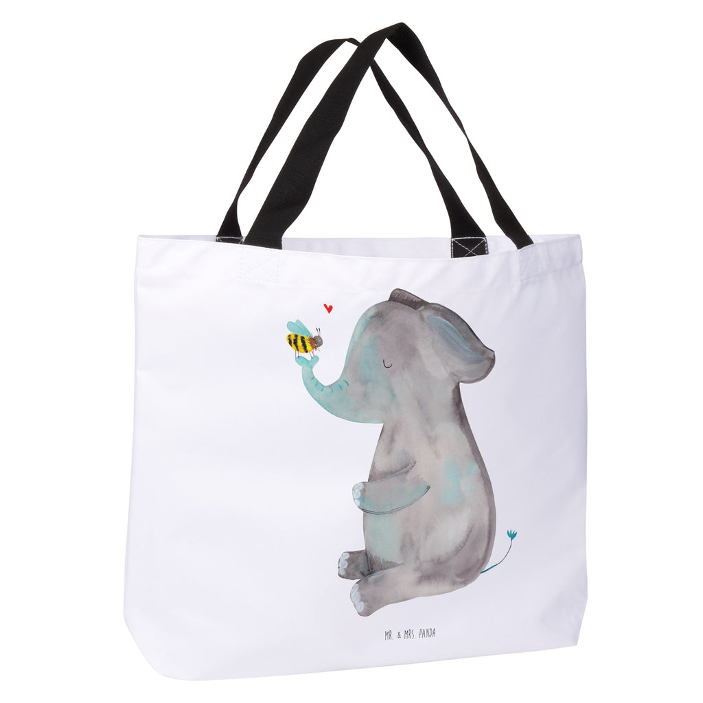 Shopper Elefant & Biene Beutel, Einkaufstasche, Tasche, Strandtasche, Einkaufsbeutel, Shopper, Schultasche, Freizeittasche, Tragebeutel, Schulbeutel, Alltagstasche, Tiermotive, Gute Laune, lustige Sprüche, Tiere, Elefant, Biene, Liebe, Liebesbeweis, Jahrestag, Liebesgeschenk, Heiratsantrag, Hochzeitsgeschenk, Liebesspruch