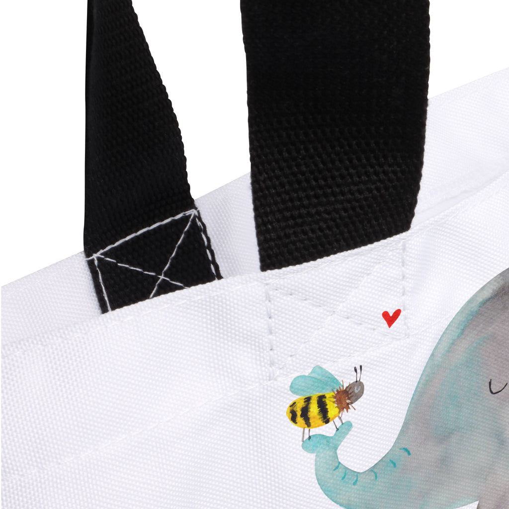 Shopper Elefant & Biene Beutel, Einkaufstasche, Tasche, Strandtasche, Einkaufsbeutel, Shopper, Schultasche, Freizeittasche, Tragebeutel, Schulbeutel, Alltagstasche, Tiermotive, Gute Laune, lustige Sprüche, Tiere, Elefant, Biene, Liebe, Liebesbeweis, Jahrestag, Liebesgeschenk, Heiratsantrag, Hochzeitsgeschenk, Liebesspruch