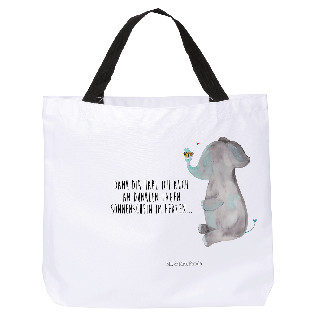 Shopper Elefant & Biene Beutel, Einkaufstasche, Tasche, Strandtasche, Einkaufsbeutel, Shopper, Schultasche, Freizeittasche, Tragebeutel, Schulbeutel, Alltagstasche, Tiermotive, Gute Laune, lustige Sprüche, Tiere, Elefant, Biene, Liebe, Liebesbeweis, Jahrestag, Liebesgeschenk, Heiratsantrag, Hochzeitsgeschenk, Liebesspruch