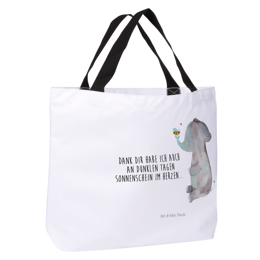 Shopper Elefant & Biene Beutel, Einkaufstasche, Tasche, Strandtasche, Einkaufsbeutel, Shopper, Schultasche, Freizeittasche, Tragebeutel, Schulbeutel, Alltagstasche, Tiermotive, Gute Laune, lustige Sprüche, Tiere, Elefant, Biene, Liebe, Liebesbeweis, Jahrestag, Liebesgeschenk, Heiratsantrag, Hochzeitsgeschenk, Liebesspruch
