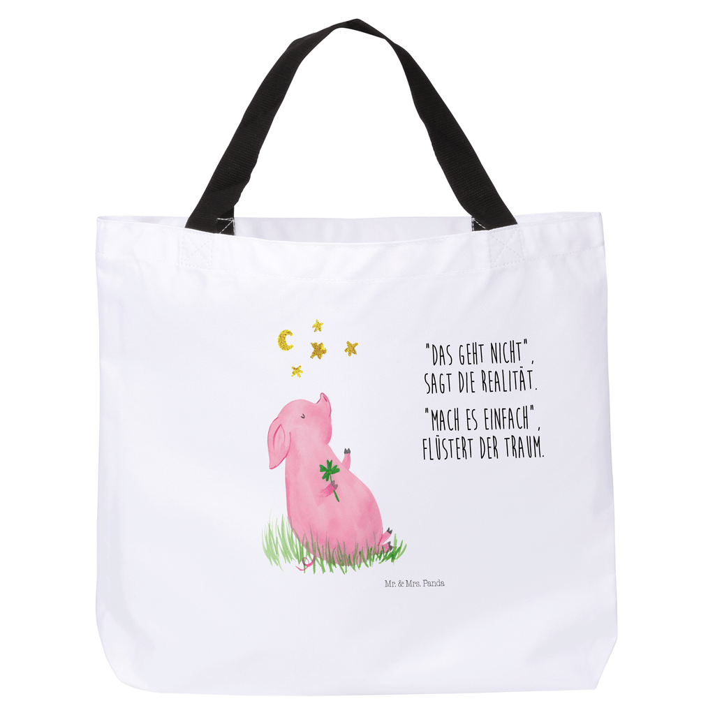 Shopper Glücksschwein Beutel, Einkaufstasche, Tasche, Strandtasche, Einkaufsbeutel, Shopper, Schultasche, Freizeittasche, Tragebeutel, Schulbeutel, Alltagstasche, Tiermotive, Gute Laune, lustige Sprüche, Tiere, Glücksschwein. Glück, Schwein, Schweinchen, Sterne, Sernchen, Ziele, Träume, Motivation, Glücksbringer