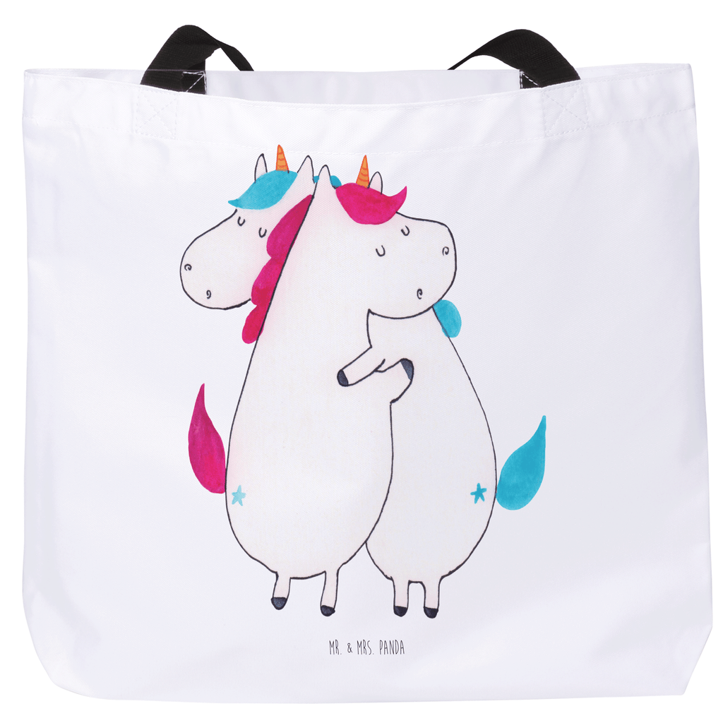 Shopper Einhörner Umarmen Beutel, Einkaufstasche, Tasche, Strandtasche, Einkaufsbeutel, Shopper, Schultasche, Freizeittasche, Tragebeutel, Schulbeutel, Alltagstasche, Einhorn, Einhörner, Einhorn Deko, Pegasus, Unicorn, Freundinnen, Freundin, BFF, Schwester, Schwestern, Familie, Geschwister, Sister, Liebe