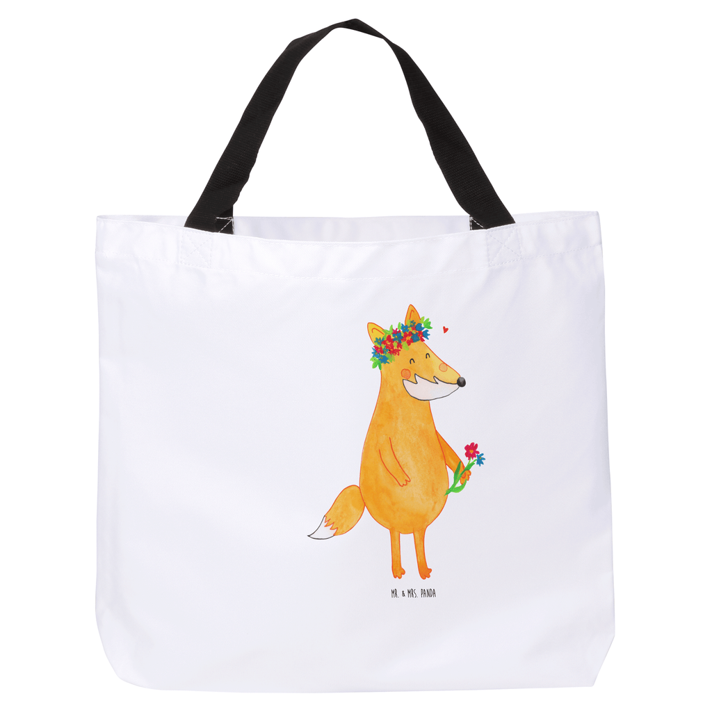Shopper Fuchs Blumenliebe Beutel, Einkaufstasche, Tasche, Strandtasche, Einkaufsbeutel, Shopper, Schultasche, Freizeittasche, Tragebeutel, Schulbeutel, Alltagstasche, Fuchs, Füchse, Fox, Liebe, Freundin, Fuchsmädchen, Blumenmädchen, Freundinnen, Liebesbeweis, Blume, Blumen, Motivation, Freude, ich, mich, Selbstliebe