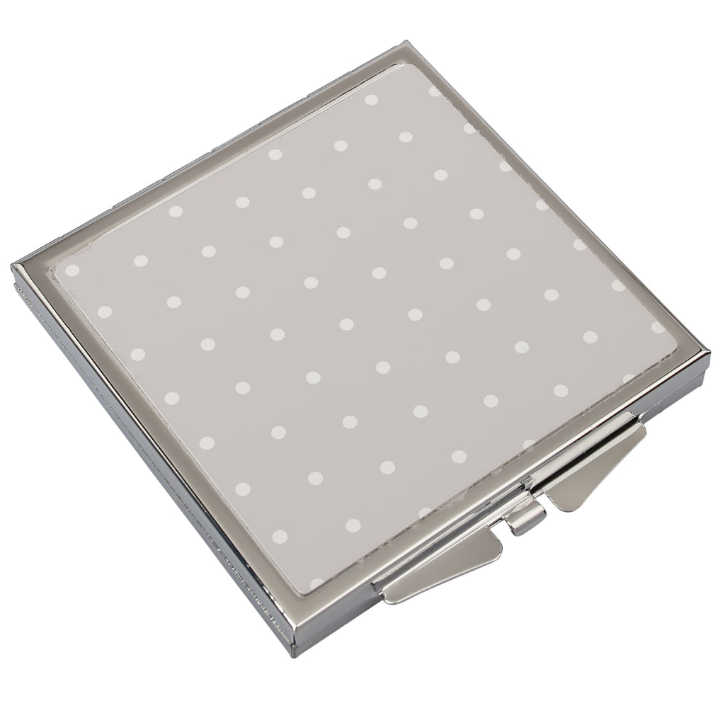 Handtaschenspiegel quadratisch Otter kopfüber Spiegel, Handtasche, Quadrat, silber, schminken, Schminkspiegel, Otter, Fischotter, Seeotter, Otter Seeotter See Otter