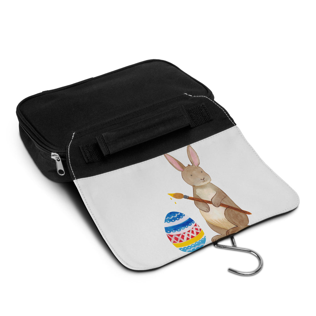Kulturbeutel Hase Eiermalen Kulturbeutel, Zum Aufhängen, Waschtasche, Kosmetiktasche, Damen, Herren, Aufbewahrungstasche, Schminktasche, Kosmetikbeutel, Organizer, Kulturtasche, Schminkutensil, Ostern, Osterhase, Ostergeschenke, Osternest, Osterdeko, Geschenk zu Ostern, Frohe Ostern, Ostergrüße, Osterblume, Osterei, bemalte Ostereier, Hase, Kaninchen, Eiermalen