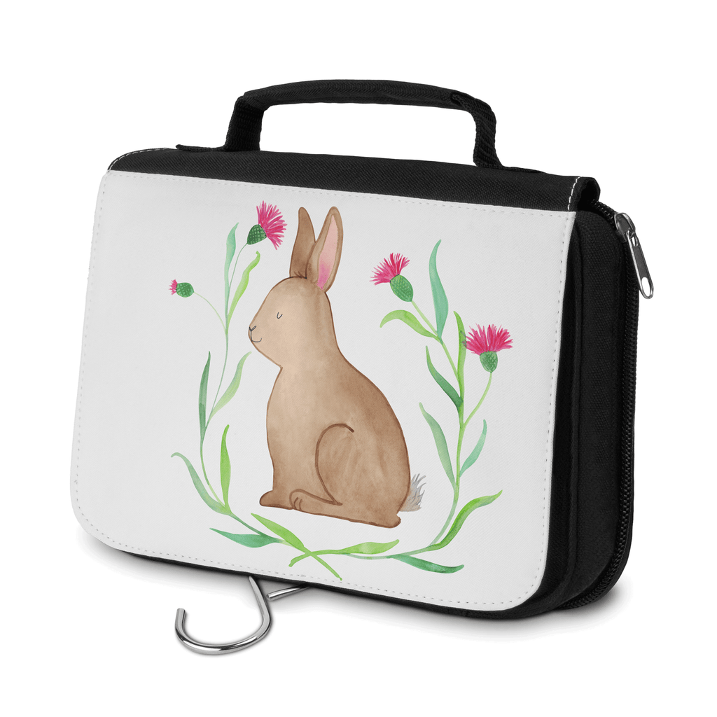 Kulturbeutel Hase sitzend Kulturbeutel, Zum Aufhängen, Waschtasche, Kosmetiktasche, Damen, Herren, Aufbewahrungstasche, Schminktasche, Kosmetikbeutel, Organizer, Kulturtasche, Schminkutensil, Ostern, Osterhase, Ostergeschenke, Osternest, Osterdeko, Geschenk zu Ostern, Frohe Ostern, Ostergrüße, Osterblume, Liebe, Grüße, Hase, Kaninchen