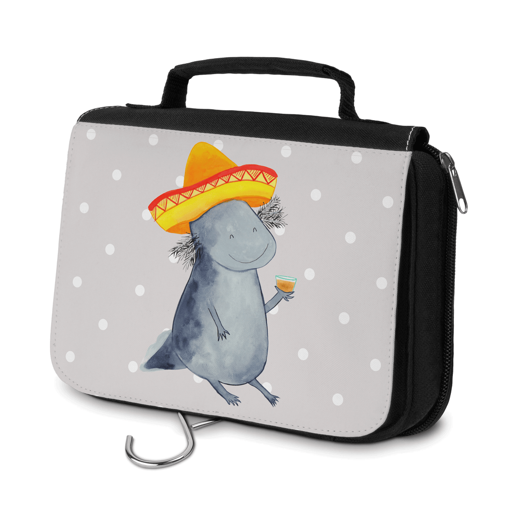 Kulturbeutel Axolotl Tequila Kulturbeutel, Zum Aufhängen, Waschtasche, Kosmetiktasche, Damen, Herren, Aufbewahrungstasche, Schminktasche, Kosmetikbeutel, Organizer, Kulturtasche, Schminkutensil, Axolotl, Molch, Mexico, Mexiko, Sombrero, Zitrone, Tequila, Motivation, Spruch, Schwanzlurch, Lurch, Lurche, Axolot, Feuerdrache, Feuersalamander