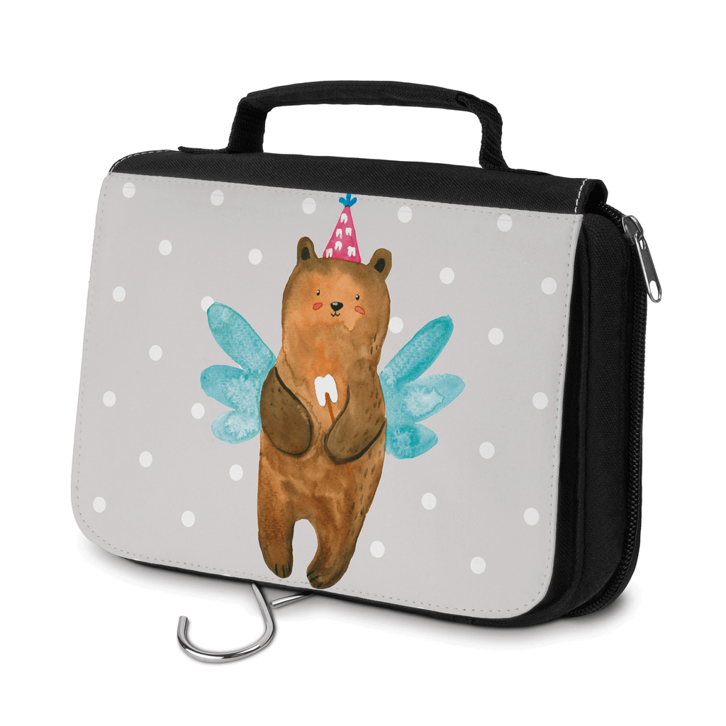 Kulturbeutel Zahnfee Bär Kulturbeutel, Zum Aufhängen, Waschtasche, Kosmetiktasche, Damen, Herren, Aufbewahrungstasche, Schminktasche, Kosmetikbeutel, Organizer, Kulturtasche, Schminkutensil, Bär, Teddy, Teddybär, Zahnfee, Fee, Milchzahn, Erster Zahn