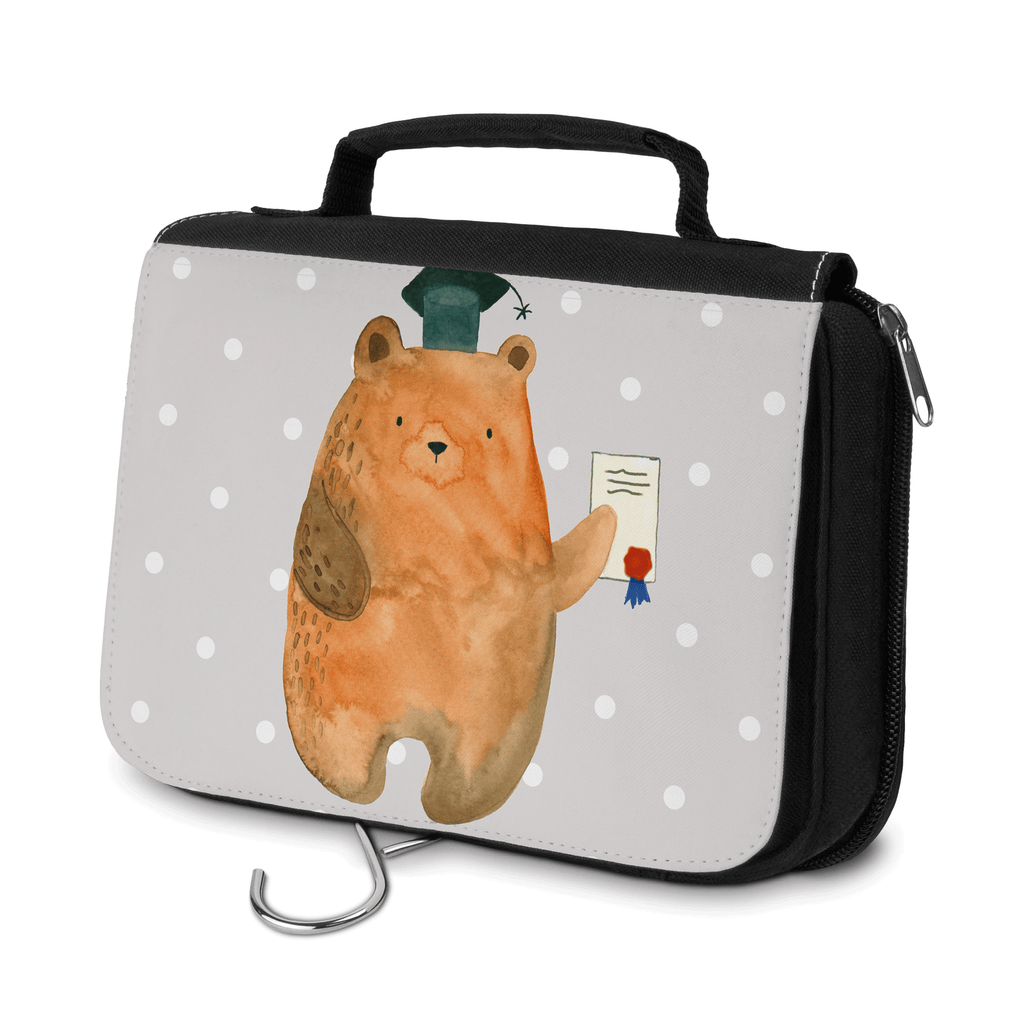 Kulturbeutel Prüfungsbär Kulturbeutel, Zum Aufhängen, Waschtasche, Kosmetiktasche, Damen, Herren, Aufbewahrungstasche, Schminktasche, Kosmetikbeutel, Organizer, Kulturtasche, Schminkutensil, Bär, Teddy, Teddybär, Abitur, Prüfungen, Prüfung bestanden, Abschluss, Zeugnis, Abschlusszeugnis