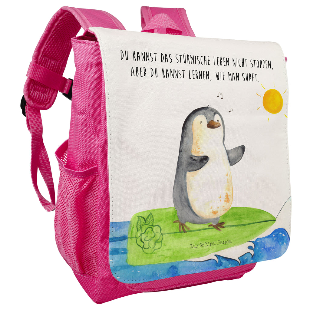 Kinderrucksack Pinguin Surfer Kids, Rucksack, Kinderrucksack, Kinder Rucksack, Rucksack Kindergröße, Kleiner Rucksack, Pinguin, Pinguine, surfen, Surfer, Hawaii, Urlaub, Wellen, Wellen reiten, Portugal