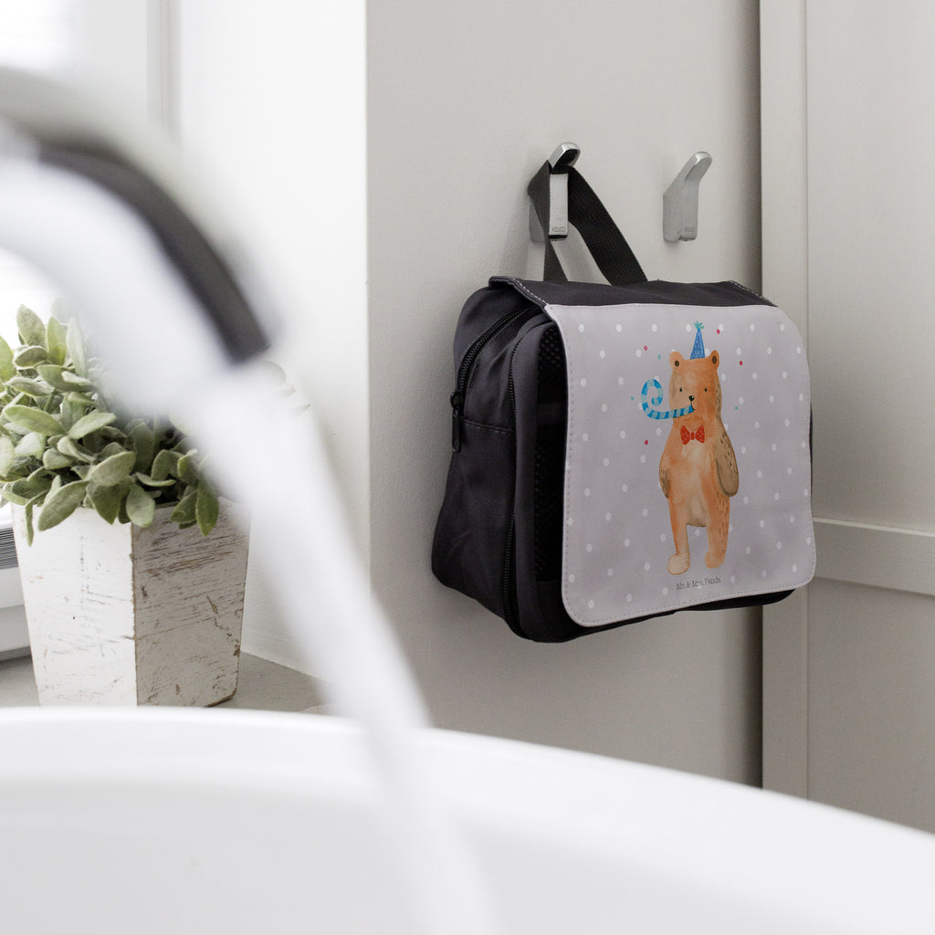 Kulturbeutel Birthday Bär Kulturbeutel, Zum Aufhängen, Waschtasche, Kosmetiktasche, Damen, Herren, Aufbewahrungstasche, Schminktasche, Kosmetikbeutel, Organizer, Kulturtasche, Schminkutensil, Bär, Teddy, Teddybär, Happy Birthday, Alles Gute, Glückwunsch, Geburtstag