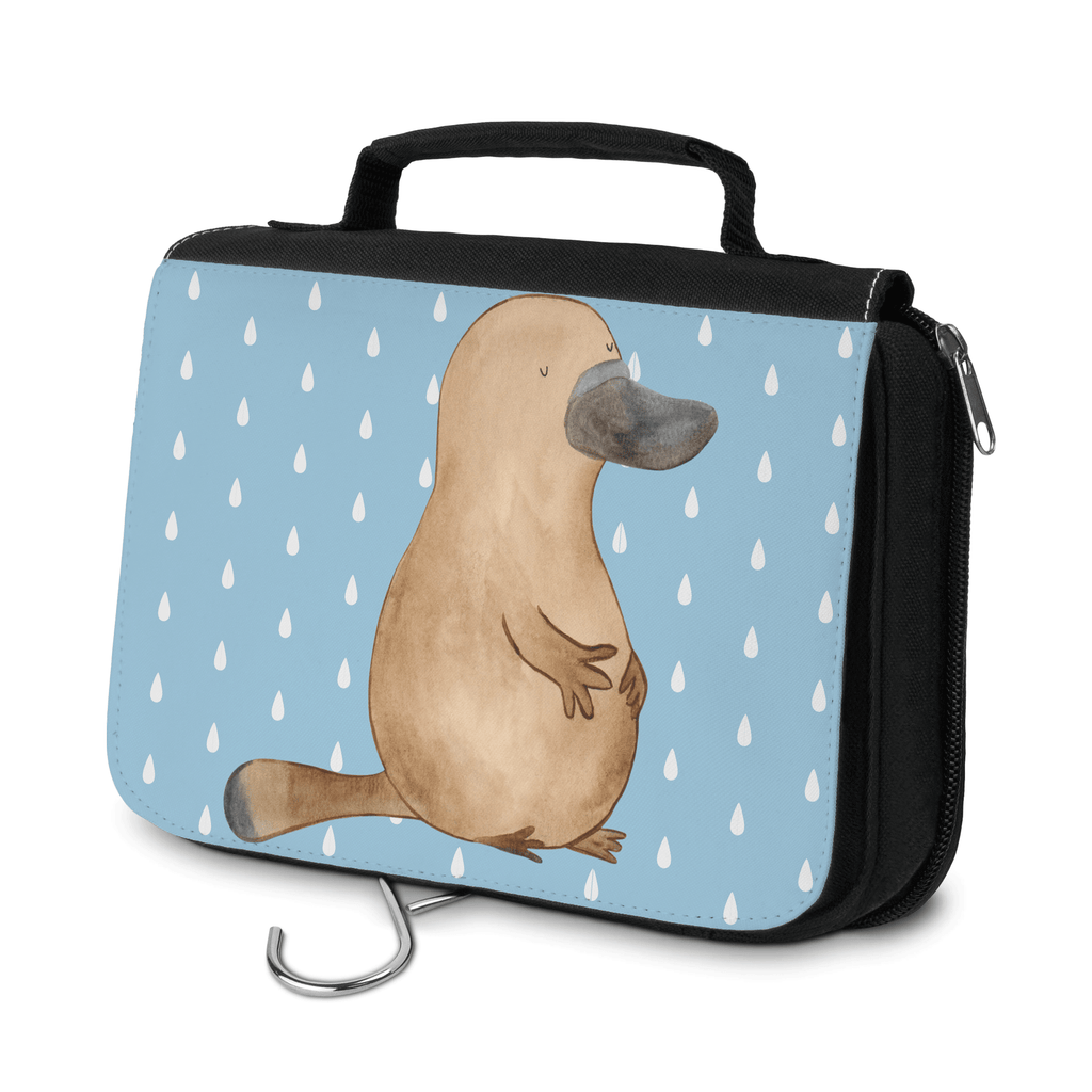 Kulturbeutel Schnabeltier mutig Kulturbeutel, Zum Aufhängen, Waschtasche, Kosmetiktasche, Damen, Herren, Aufbewahrungstasche, Schminktasche, Kosmetikbeutel, Organizer, Kulturtasche, Schminkutensil, Meerestiere, Meer, Urlaub, Schnabeltier, Mut, mutig, Lebensweisheit, Schnabeltiere, Motivation, Training, Büro, Arbeit, Neuanfang, Neustart, Weltreise, Raodtrip