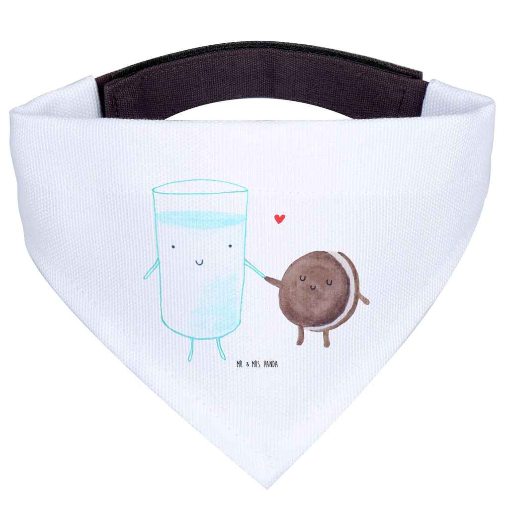 Hundehalstuch M Milch & Keks Hundehalstuch, Halstuch, Hunde, Tuch, mittel, mittelgroße Hunde, Tiermotive, Gute Laune, lustige Sprüche, Tiere, Milk, Cookie, Milch, Keks, Kekse, Kaffee, Einladung Frühstück, Motiv süß, romantisch, perfektes Paar