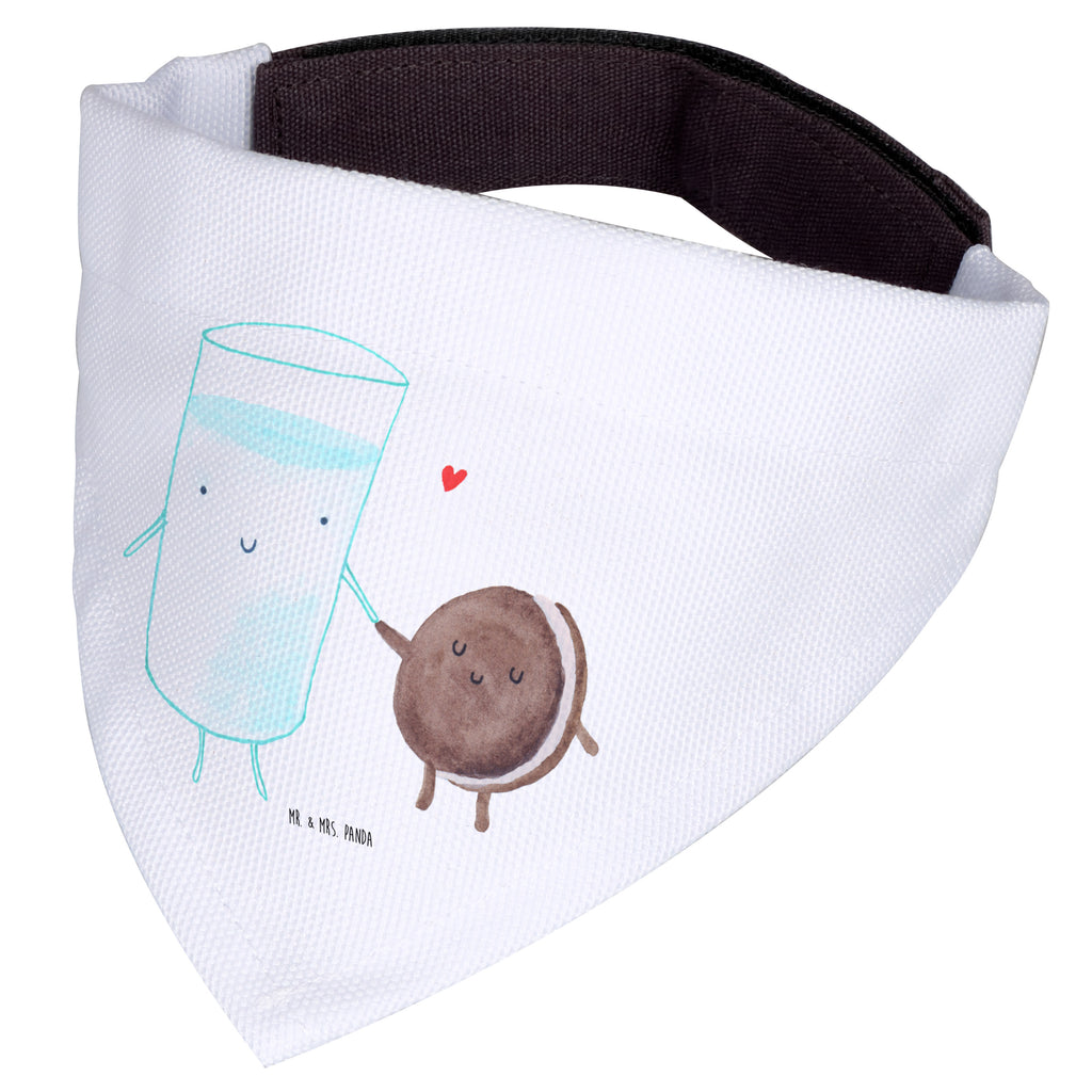 Hundehalstuch M Milch & Keks Hundehalstuch, Halstuch, Hunde, Tuch, mittel, mittelgroße Hunde, Tiermotive, Gute Laune, lustige Sprüche, Tiere, Milk, Cookie, Milch, Keks, Kekse, Kaffee, Einladung Frühstück, Motiv süß, romantisch, perfektes Paar