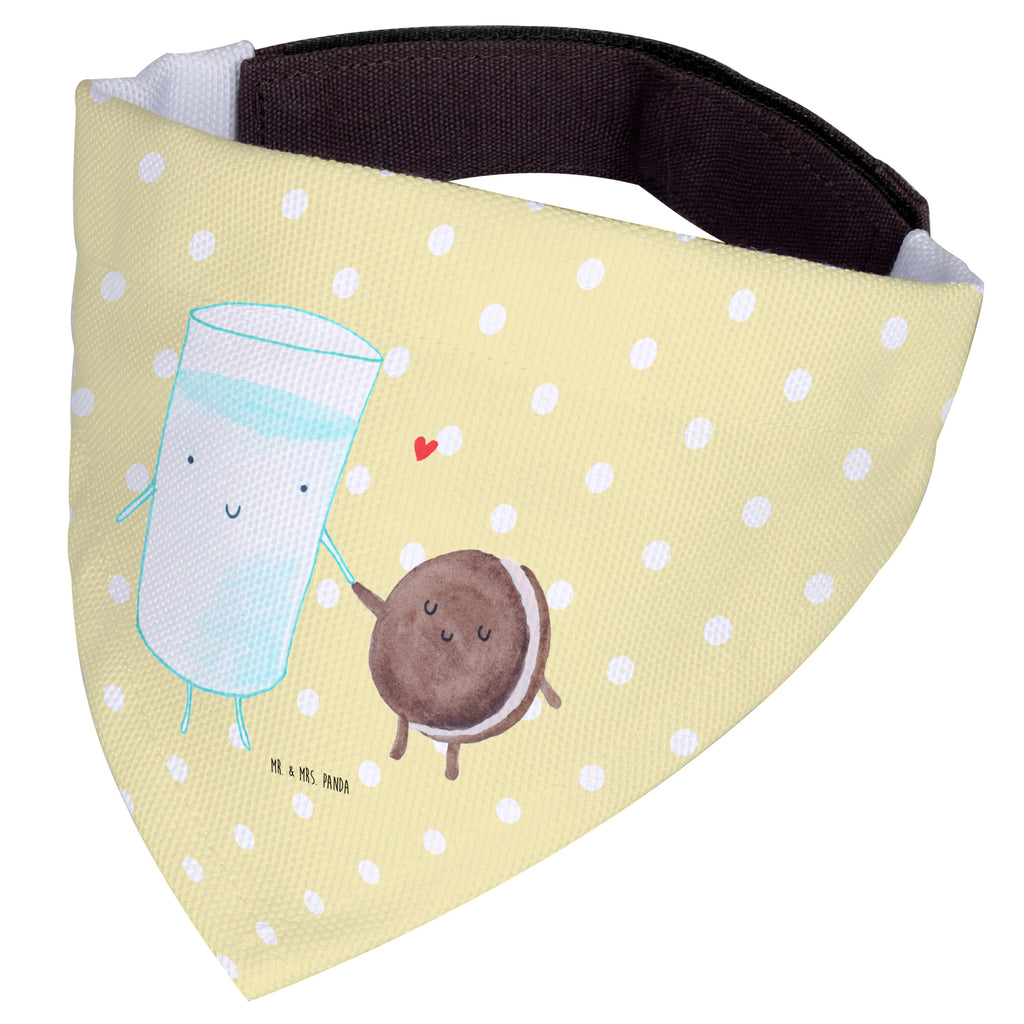 Hundehalstuch M Milch & Keks Hundehalstuch, Halstuch, Hunde, Tuch, mittel, mittelgroße Hunde, Tiermotive, Gute Laune, lustige Sprüche, Tiere, Milk, Cookie, Milch, Keks, Kekse, Kaffee, Einladung Frühstück, Motiv süß, romantisch, perfektes Paar