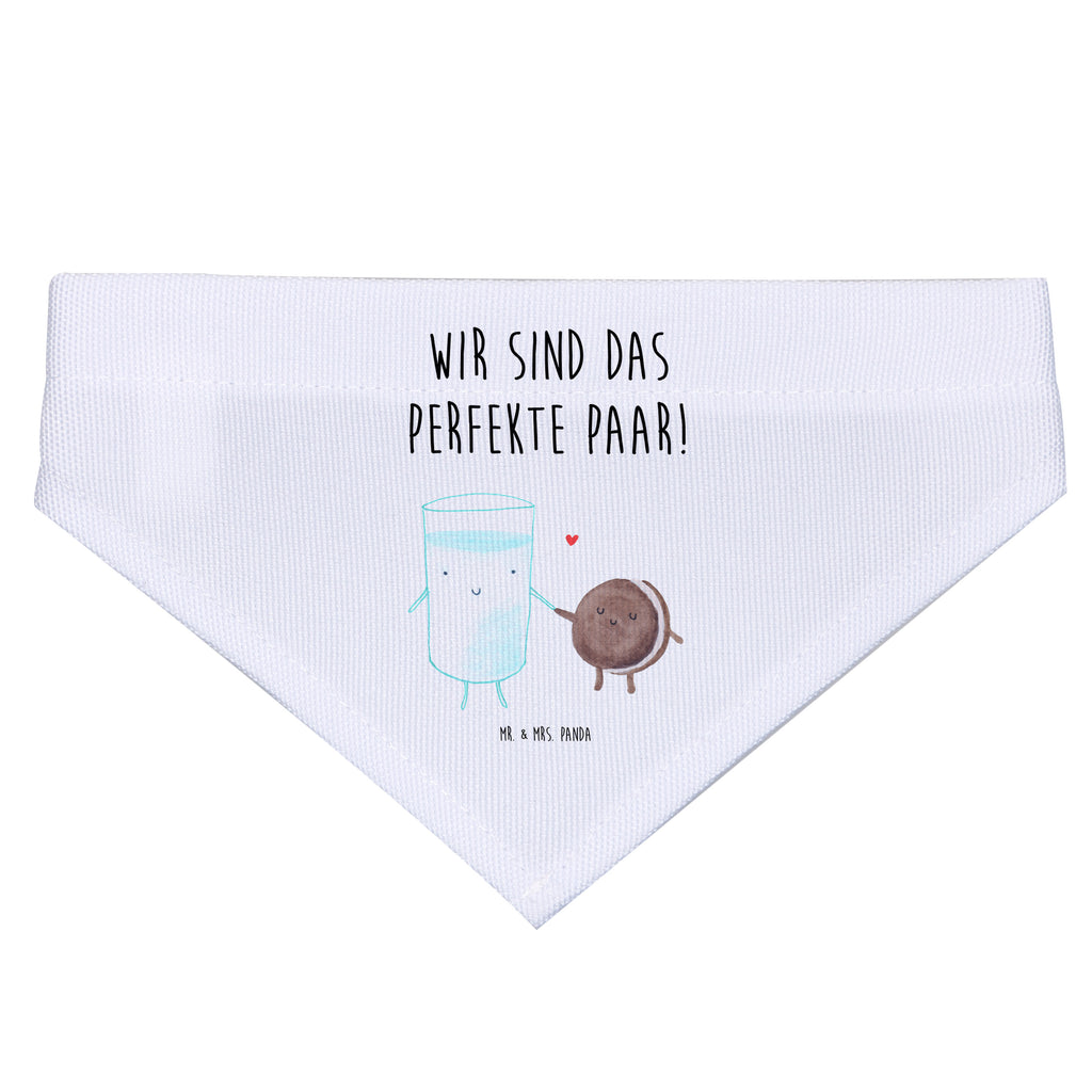 Hundehalstuch M Milch & Keks Hundehalstuch, Halstuch, Hunde, Tuch, mittel, mittelgroße Hunde, Tiermotive, Gute Laune, lustige Sprüche, Tiere, Milk, Cookie, Milch, Keks, Kekse, Kaffee, Einladung Frühstück, Motiv süß, romantisch, perfektes Paar