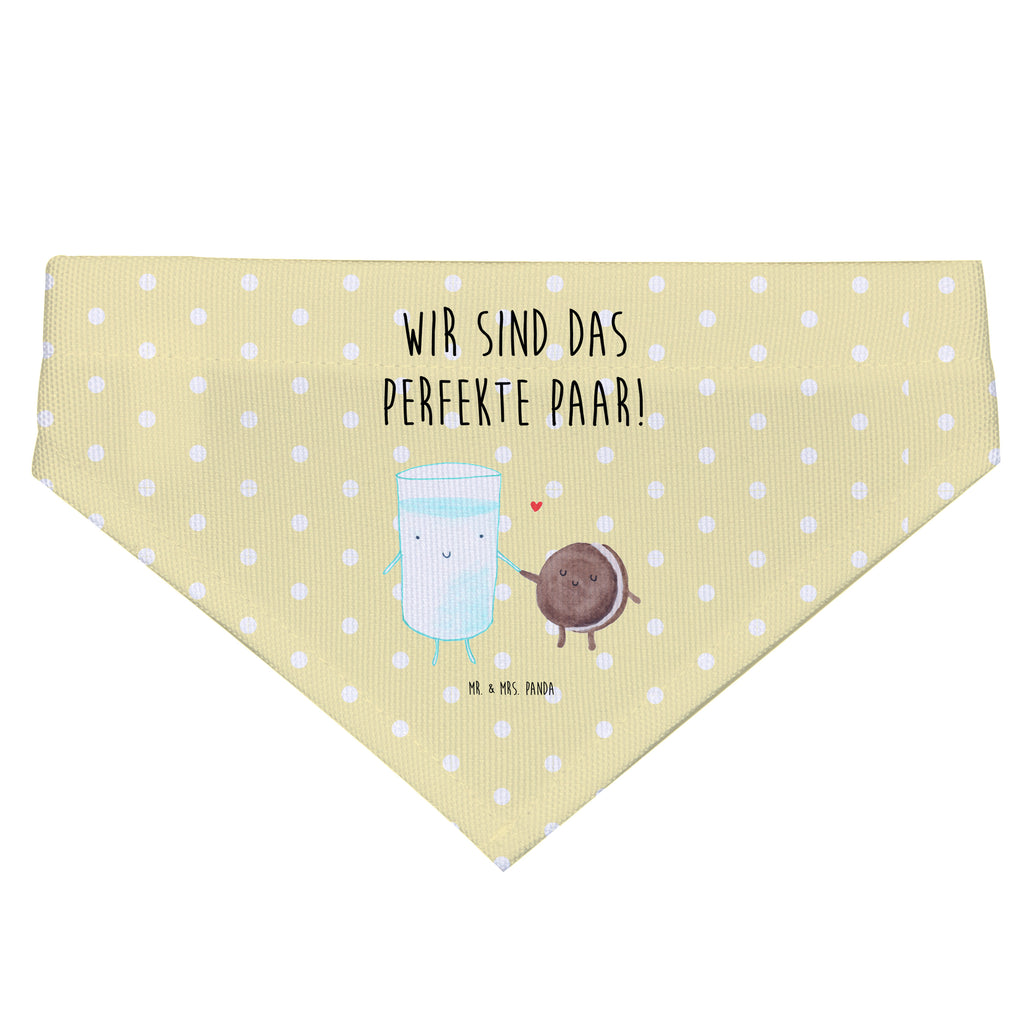 Hundehalstuch M Milch & Keks Hundehalstuch, Halstuch, Hunde, Tuch, mittel, mittelgroße Hunde, Tiermotive, Gute Laune, lustige Sprüche, Tiere, Milk, Cookie, Milch, Keks, Kekse, Kaffee, Einladung Frühstück, Motiv süß, romantisch, perfektes Paar