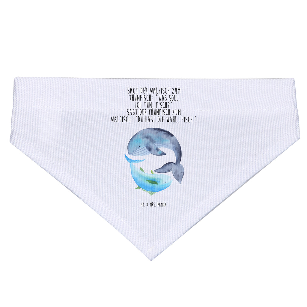 Hundehalstuch M Walfisch & Thunfisch Hundehalstuch, Halstuch, Hunde, Tuch, mittel, mittelgroße Hunde, Tiermotive, Gute Laune, lustige Sprüche, Tiere, Wal, Wahl, Tunfisch, Wortwitz lustig, Spruch lustig, Flachwitz, Witz, Spruch des Tages, Flachwitz Geschenk