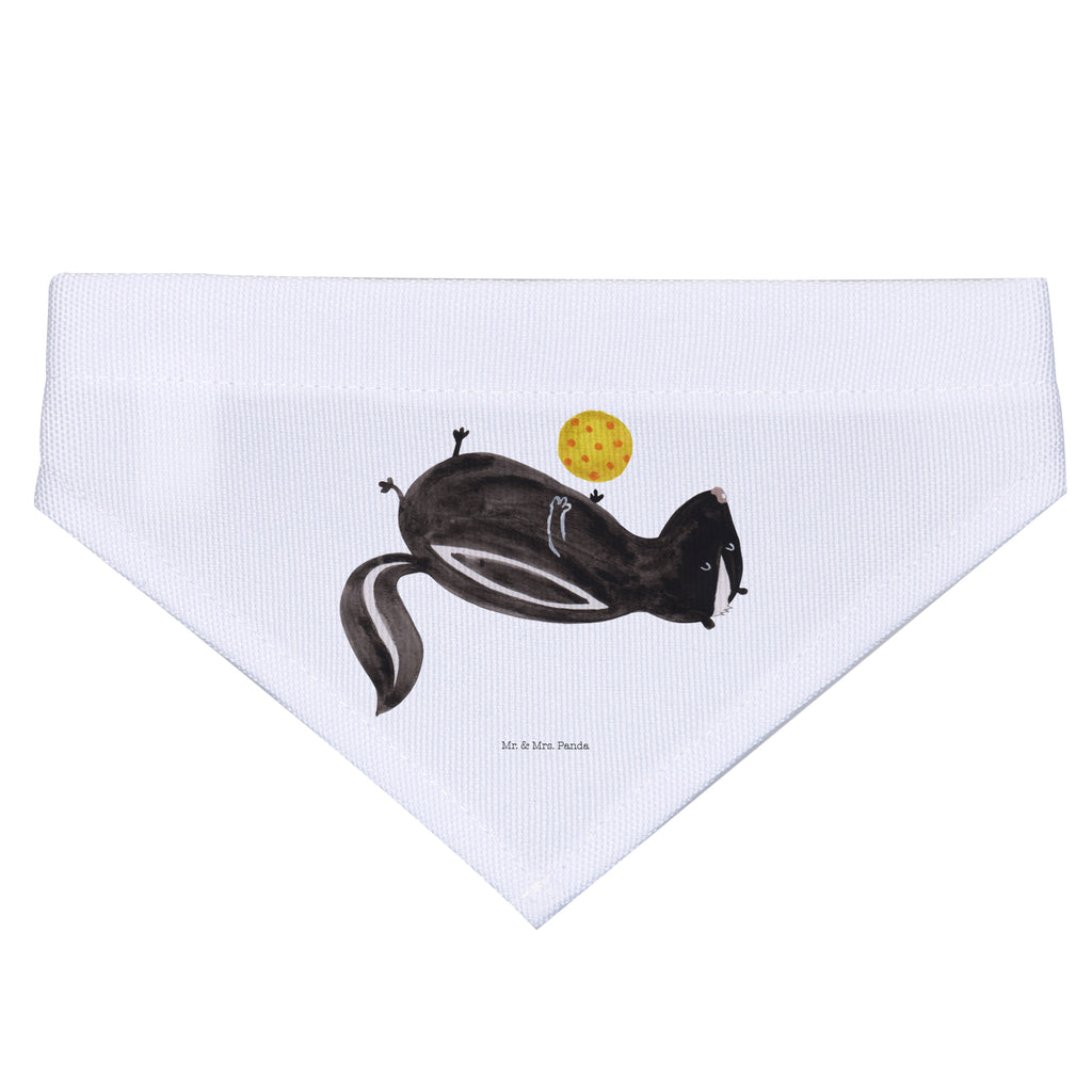 Hundehalstuch M Stinktier Ball Hundehalstuch, Halstuch, Hunde, Tuch, mittel, mittelgroße Hunde, Stinktier, Skunk, Wildtier, Raubtier, Stinker, Stinki, verspielt, Weisheit