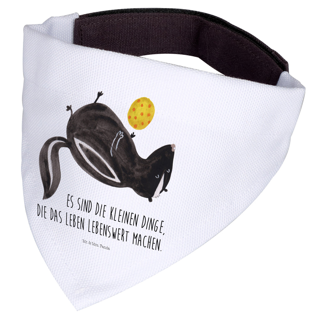 Hundehalstuch M Stinktier Ball Hundehalstuch, Halstuch, Hunde, Tuch, mittel, mittelgroße Hunde, Stinktier, Skunk, Wildtier, Raubtier, Stinker, Stinki, verspielt, Weisheit