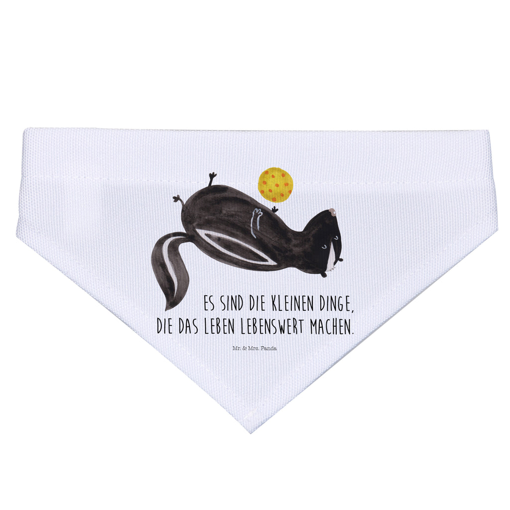 Hundehalstuch M Stinktier Ball Hundehalstuch, Halstuch, Hunde, Tuch, mittel, mittelgroße Hunde, Stinktier, Skunk, Wildtier, Raubtier, Stinker, Stinki, verspielt, Weisheit