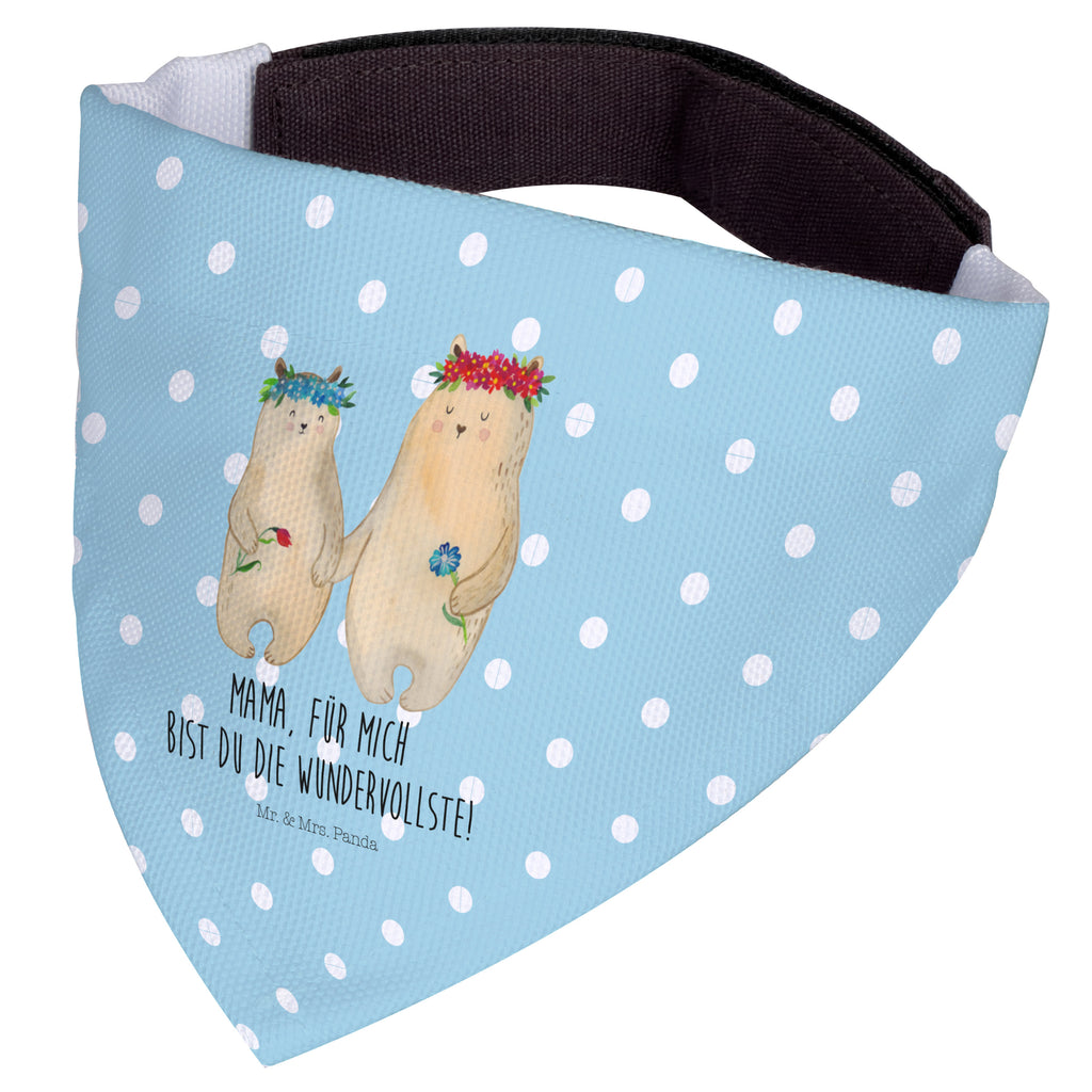 Hundehalstuch M Bären mit Blumenkranz Hundehalstuch, Halstuch, Hunde, Tuch, mittel, mittelgroße Hunde, Familie, Vatertag, Muttertag, Bruder, Schwester, Mama, Papa, Oma, Opa, Bär, Bären, Mutter, Mutti, Mami, Lieblingsmensch, Lieblingsmama, beste Mutter, weltbeste Mama, Geschenk Mama. Muttertag, Tochter, Kind, Kinder, Töchter, Family, Vorbild