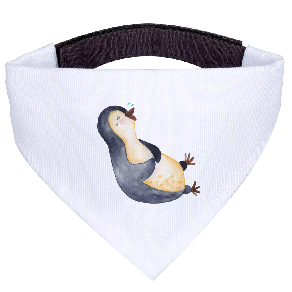 Hundehalstuch M Pinguin lachend Hundehalstuch, Halstuch, Hunde, Tuch, mittel, mittelgroße Hunde, Pinguin, Pinguine, lustiger Spruch, Optimismus, Fröhlich, Lachen, Humor, Fröhlichkeit