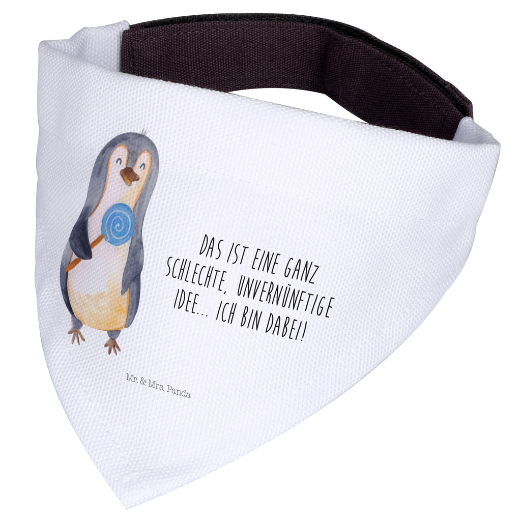 Hundehalstuch L Pinguin Lolli Hundehalstuch, Halstuch, Hunde, Tuch, groß, große Hunde, Pinguin, Pinguine, Lolli, Süßigkeiten, Blödsinn, Spruch, Rebell, Gauner, Ganove, Rabauke