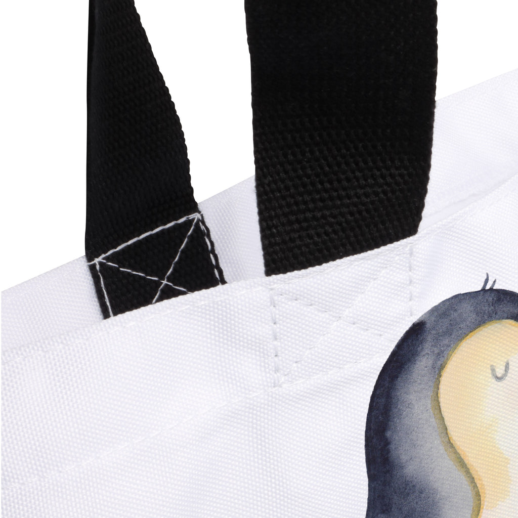 Shopper Pinguin umarmend Beutel, Einkaufstasche, Tasche, Strandtasche, Einkaufsbeutel, Shopper, Schultasche, Freizeittasche, Tragebeutel, Schulbeutel, Alltagstasche, Pinguin, Liebe, Liebespaar, Liebesbeweis, Liebesgeschenk, Verlobung, Jahrestag, Hochzeitstag, Hochzeit, Hochzeitsgeschenk