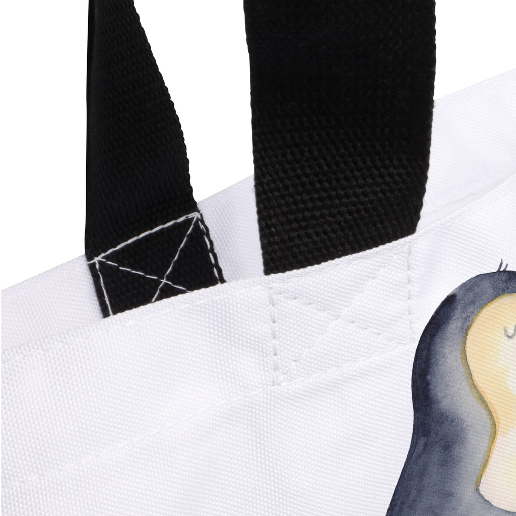 Shopper Pinguin umarmend Beutel, Einkaufstasche, Tasche, Strandtasche, Einkaufsbeutel, Shopper, Schultasche, Freizeittasche, Tragebeutel, Schulbeutel, Alltagstasche, Pinguin, Liebe, Liebespaar, Liebesbeweis, Liebesgeschenk, Verlobung, Jahrestag, Hochzeitstag, Hochzeit, Hochzeitsgeschenk