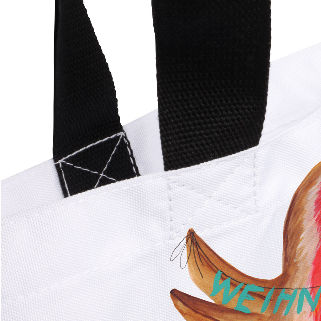 Shopper Rotkehlchen Weihnachten Beutel, Einkaufstasche, Tasche, Strandtasche, Einkaufsbeutel, Shopper, Schultasche, Freizeittasche, Tragebeutel, Schulbeutel, Alltagstasche, Winter, Weihnachten, Weihnachtsdeko, Nikolaus, Advent, Heiligabend, Wintermotiv, Frohe Weihnachten, Weihnachtsmotiv, Weihnachtsgruß, Vogel, xmas