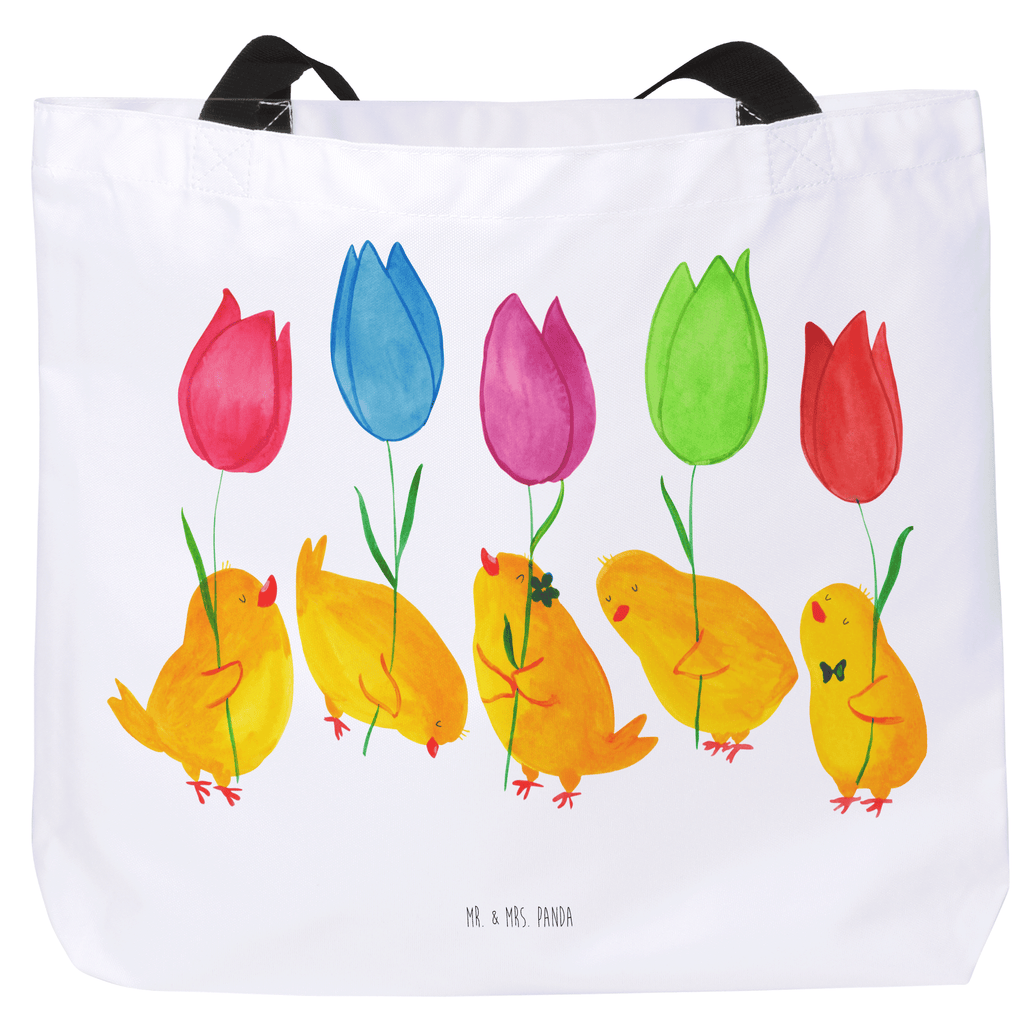 Shopper Küken Parade Beutel, Einkaufstasche, Tasche, Strandtasche, Einkaufsbeutel, Shopper, Schultasche, Freizeittasche, Tragebeutel, Schulbeutel, Alltagstasche, Ostern, Osterhase, Ostergeschenke, Osternest, Osterdeko, Geschenk zu Ostern, Küken, Parade, Tulpen, Frohe Ostern, Ostergrüße, Blumen