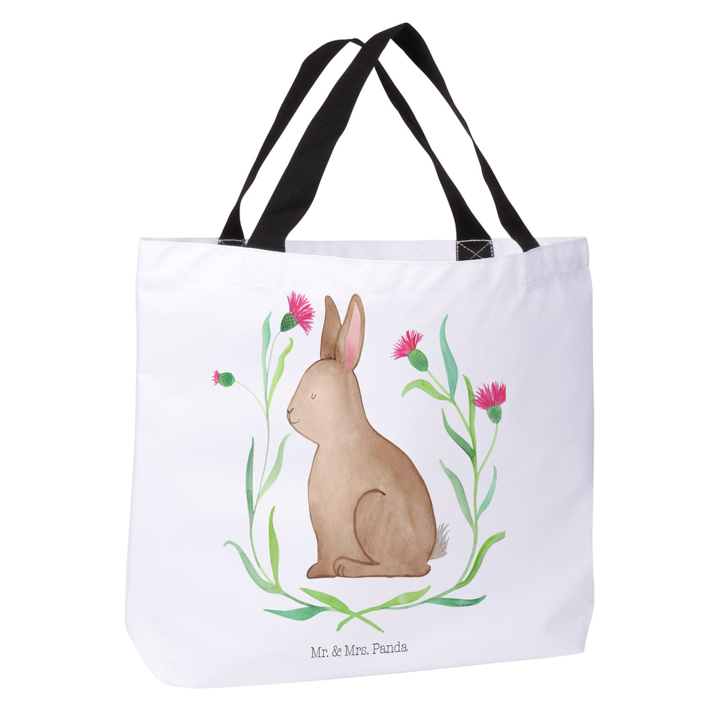 Shopper Hase sitzend Beutel, Einkaufstasche, Tasche, Strandtasche, Einkaufsbeutel, Shopper, Schultasche, Freizeittasche, Tragebeutel, Schulbeutel, Alltagstasche, Ostern, Osterhase, Ostergeschenke, Osternest, Osterdeko, Geschenk zu Ostern, Frohe Ostern, Ostergrüße, Osterblume, Liebe, Grüße, Hase, Kaninchen