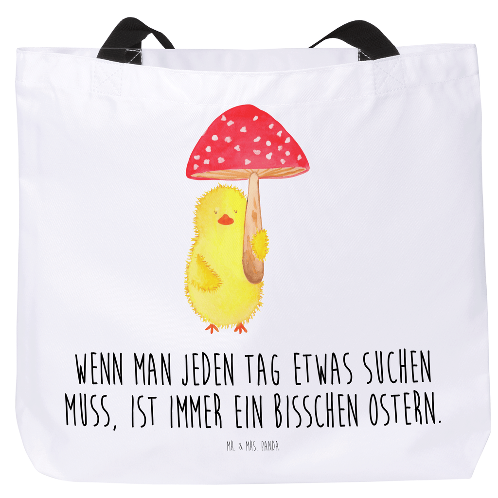 Shopper Küken Fliegenpilz Beutel, Einkaufstasche, Tasche, Strandtasche, Einkaufsbeutel, Shopper, Schultasche, Freizeittasche, Tragebeutel, Schulbeutel, Alltagstasche, Ostern, Osterhase, Ostergeschenke, Osternest, Osterdeko, Geschenk zu Ostern, Küken, Fliegenpilz, Glückspilz, Frohe Ostern, Ostergrüße