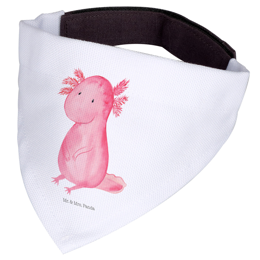 Hundehalstuch L Axolotl Hundehalstuch, Halstuch, Hunde, Tuch, groß, große Hunde, Axolotl, Molch, Axolot, vergnügt, fröhlich, zufrieden, Lebensstil, Weisheit, Lebensweisheit, Liebe, Freundin