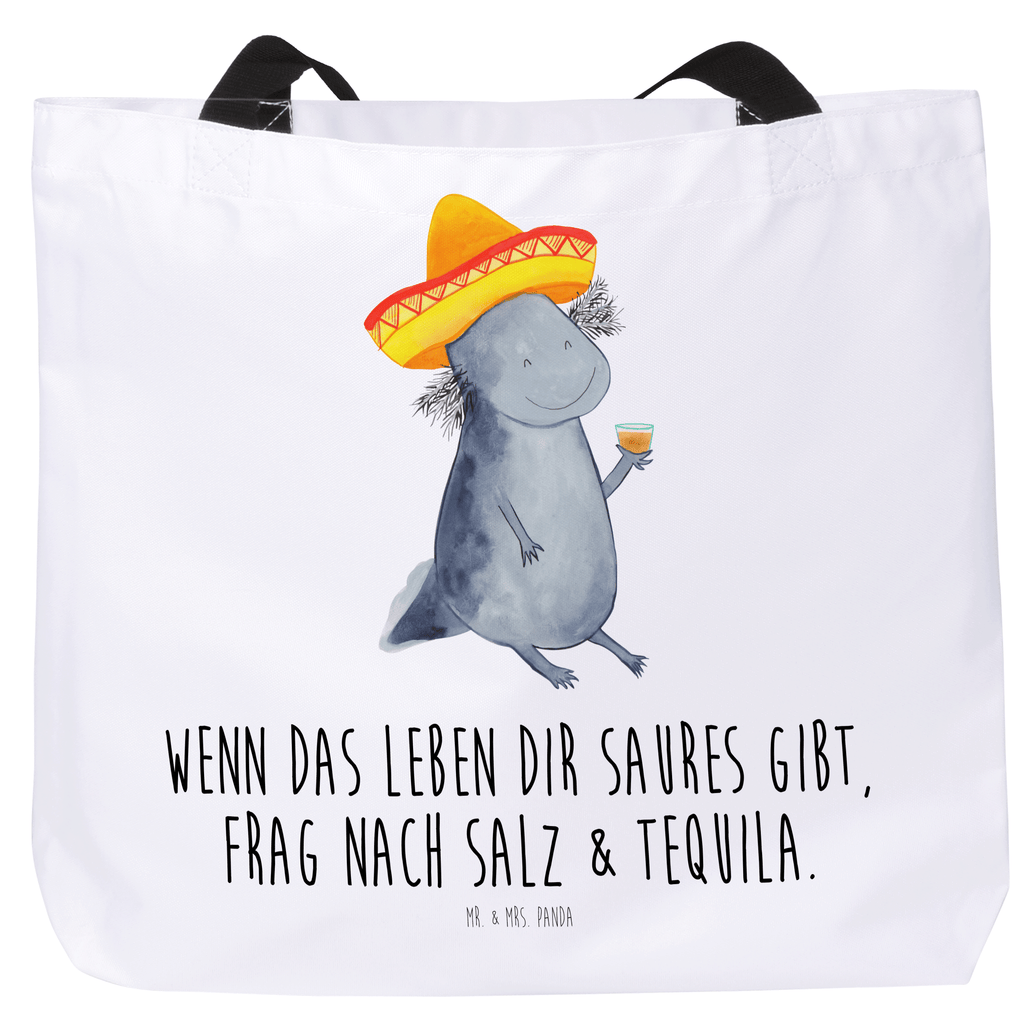 Shopper Axolotl Tequila Beutel, Einkaufstasche, Tasche, Strandtasche, Einkaufsbeutel, Shopper, Schultasche, Freizeittasche, Tragebeutel, Schulbeutel, Alltagstasche, Axolotl, Molch, Mexico, Mexiko, Sombrero, Zitrone, Tequila, Motivation, Spruch, Schwanzlurch, Lurch, Lurche, Axolot, Feuerdrache, Feuersalamander