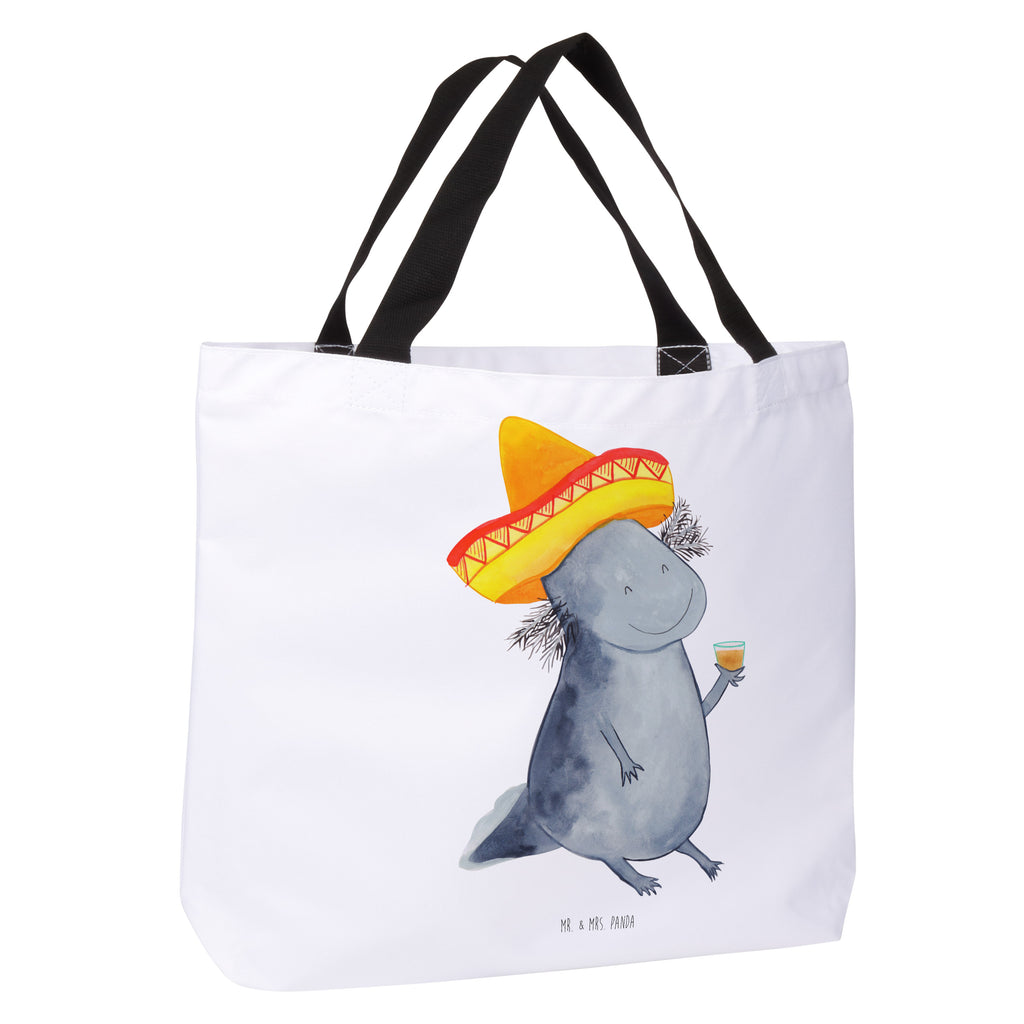 Shopper Axolotl Tequila Beutel, Einkaufstasche, Tasche, Strandtasche, Einkaufsbeutel, Shopper, Schultasche, Freizeittasche, Tragebeutel, Schulbeutel, Alltagstasche, Axolotl, Molch, Mexico, Mexiko, Sombrero, Zitrone, Tequila, Motivation, Spruch, Schwanzlurch, Lurch, Lurche, Axolot, Feuerdrache, Feuersalamander