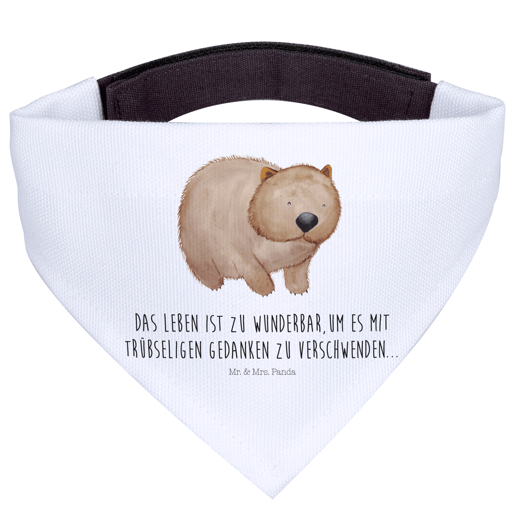 Hundehalstuch L Wombat Hundehalstuch, Halstuch, Hunde, Tuch, groß, große Hunde, Tiermotive, Gute Laune, lustige Sprüche, Tiere, Wombat, Das Leben ist schön, Motivation, Spruch, Australien
