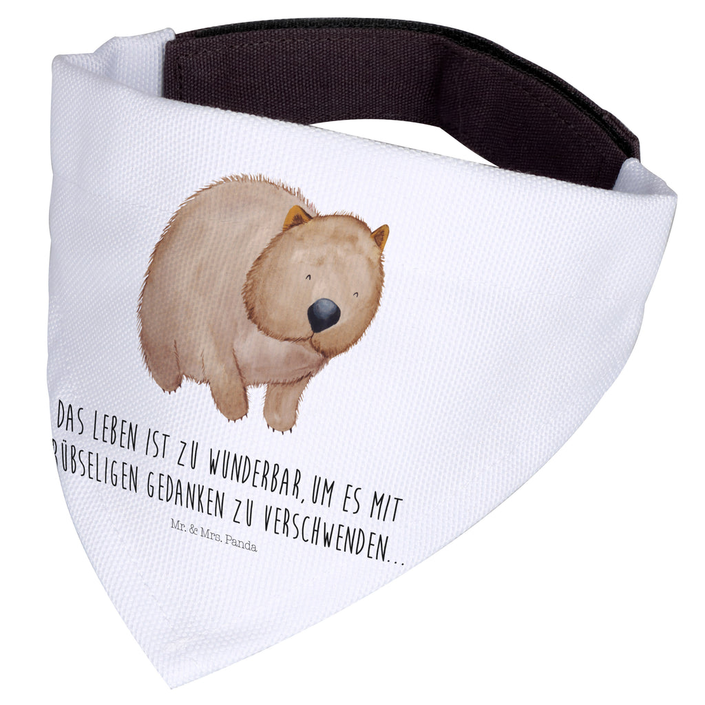 Hundehalstuch L Wombat Hundehalstuch, Halstuch, Hunde, Tuch, groß, große Hunde, Tiermotive, Gute Laune, lustige Sprüche, Tiere, Wombat, Das Leben ist schön, Motivation, Spruch, Australien