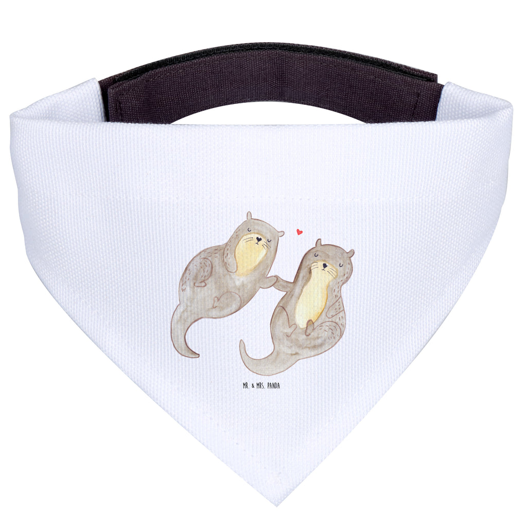 Hundehalstuch S Otter händchenhaltend Hundehalstuch, Halstuch, Hunde, Tuch, klein, kleine Hunde, Otter, Fischotter, Seeotter, Otter Seeotter See Otter