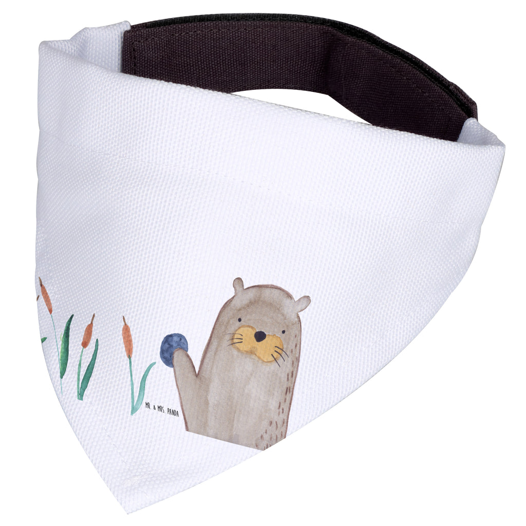 Hundehalstuch S Otter mit Stein Hundehalstuch, Halstuch, Hunde, Tuch, klein, kleine Hunde, Otter, Fischotter, Seeotter, Otter Seeotter See Otter