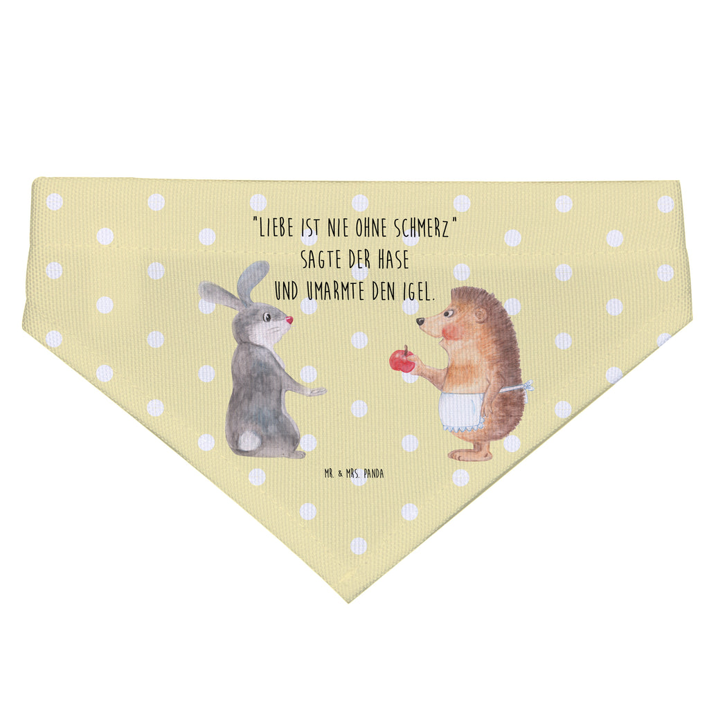Hundehalstuch L Liebe ist nie ohne Schmerz Hundehalstuch, Halstuch, Hunde, Tuch, groß, große Hunde, Tiermotive, Gute Laune, lustige Sprüche, Tiere, Igel und Hase, Igel, Hase, Liebe Spruch, Liebeskummer Geschenk, Herzschmerz, Trösten, Trennungsschmerz, Spruch romantisch