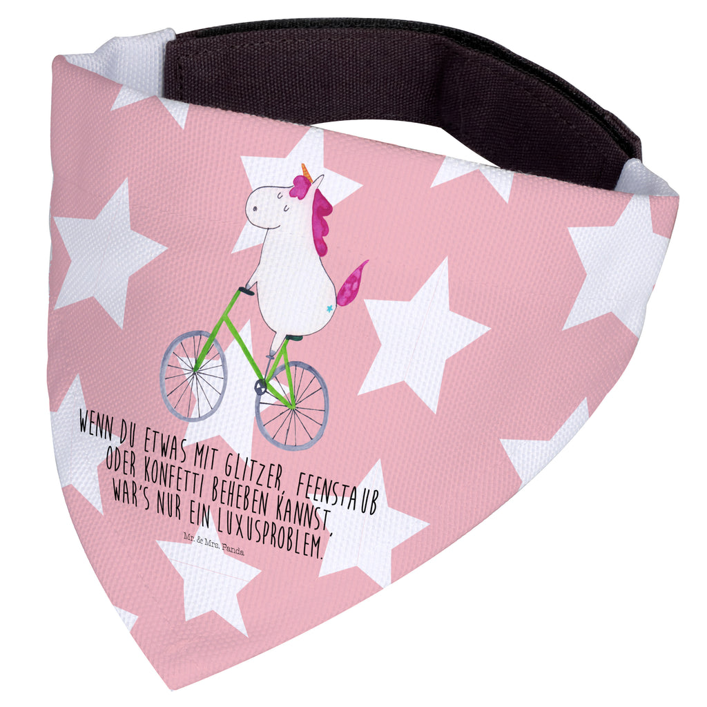 Hundehalstuch L Einhorn Radfahrer Hundehalstuch, Halstuch, Hunde, Tuch, groß, große Hunde, Einhorn, Einhörner, Einhorn Deko, Pegasus, Unicorn, Radfahren, Radfahrer, Rad, Bike, Feenstaub, Konfetti, Luxusproblem, Kummer, Liebeskummer