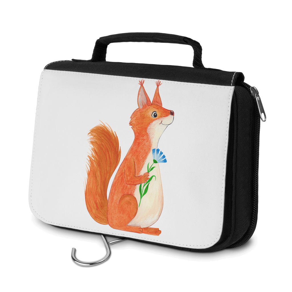 Kulturbeutel Eichhörnchen Blume Kulturbeutel, Zum Aufhängen, Waschtasche, Kosmetiktasche, Damen, Herren, Aufbewahrungstasche, Schminktasche, Kosmetikbeutel, Organizer, Kulturtasche, Schminkutensil, Tiermotive, Gute Laune, lustige Sprüche, Tiere, Eichhörnchen, Eichhorn, Spruch positiv, Lachen, Spaß, Motivation Sprüche, Motivation Bilder, glücklich Spruch, Spruch Deko