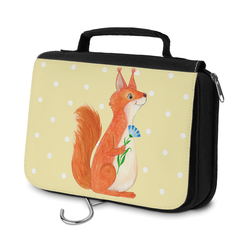 Kulturbeutel Eichhörnchen Blume Kulturbeutel, Zum Aufhängen, Waschtasche, Kosmetiktasche, Damen, Herren, Aufbewahrungstasche, Schminktasche, Kosmetikbeutel, Organizer, Kulturtasche, Schminkutensil, Tiermotive, Gute Laune, lustige Sprüche, Tiere, Eichhörnchen, Eichhorn, Spruch positiv, Lachen, Spaß, Motivation Sprüche, Motivation Bilder, glücklich Spruch, Spruch Deko